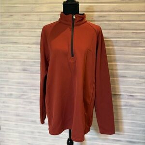 Columbia Burnt Orange Quarter-Zip Pullover